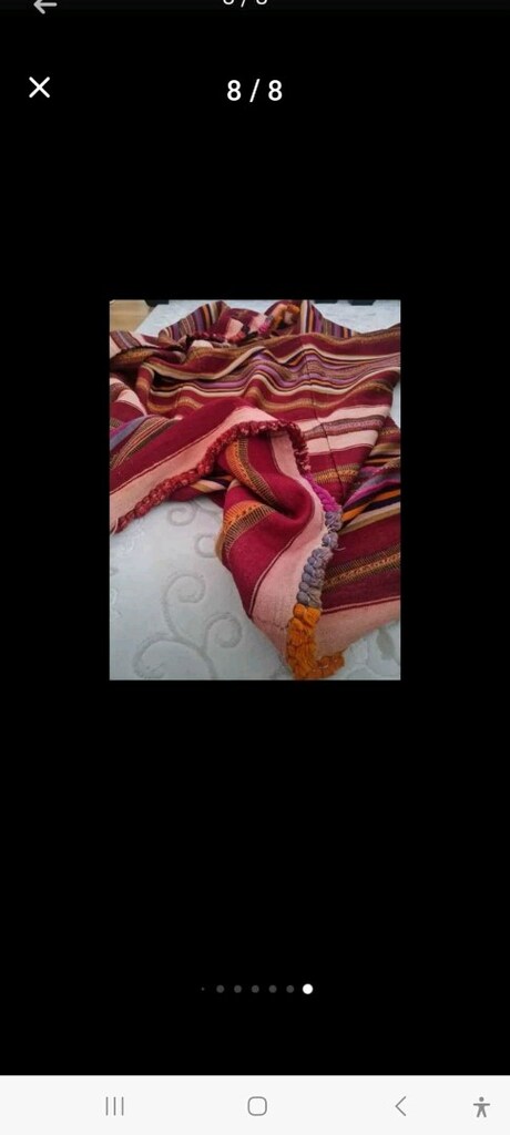 Muğla Milas El dokuması kök boya kilim - 2
