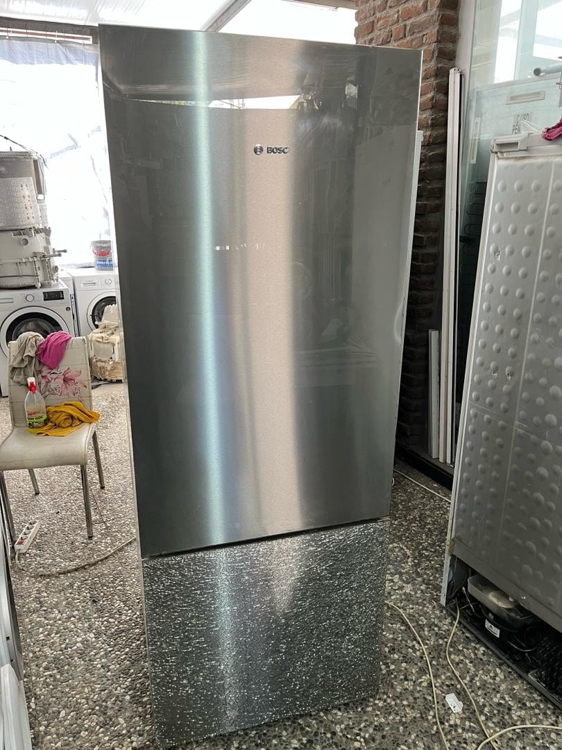 Bosch 520 litre inox cam sorunsuz yeni bakımlı buzdolabı - 6