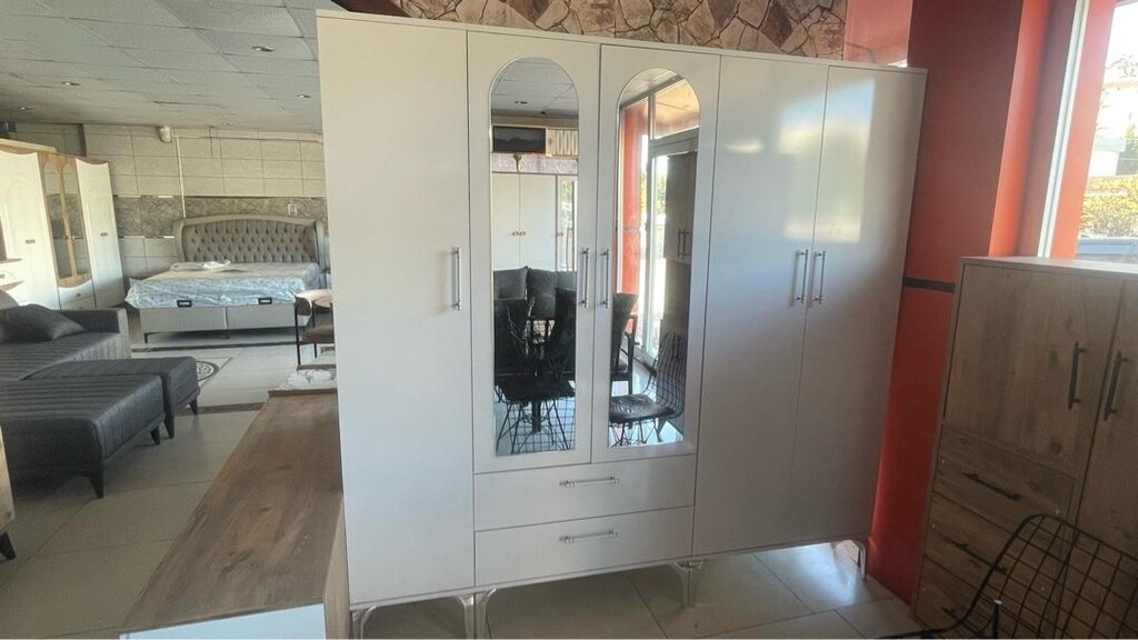 5 kapaklı elbise dolabı mdf - 6