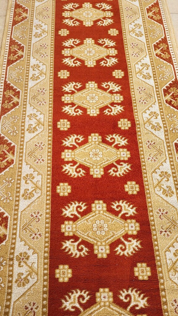 kaşmir yolluk halı temiz az kullanilmiş - 8