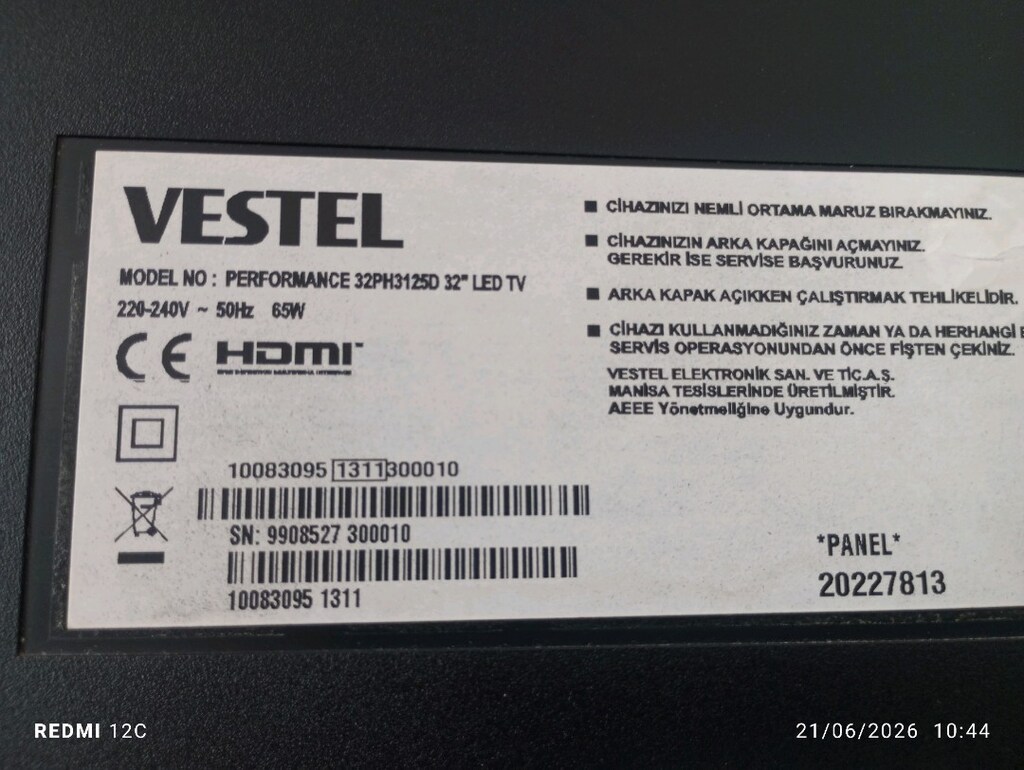 vestel 82 ekran led tv uydu internet yoktur - 4