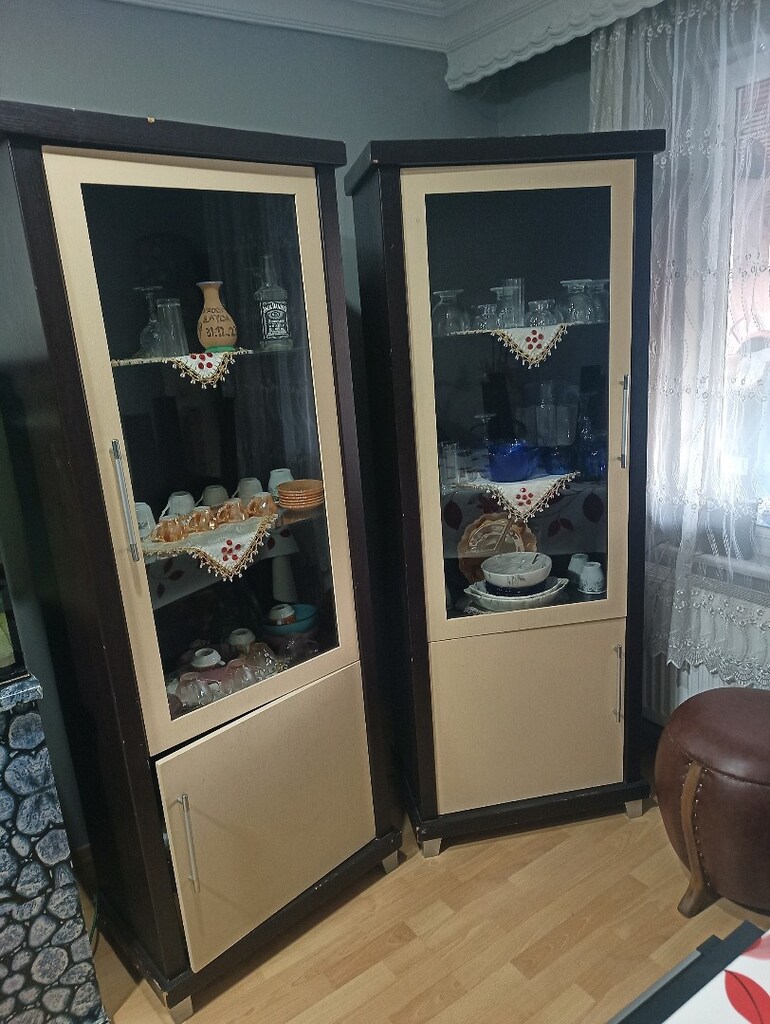 2 adet ışıklı içi vitrin - 2