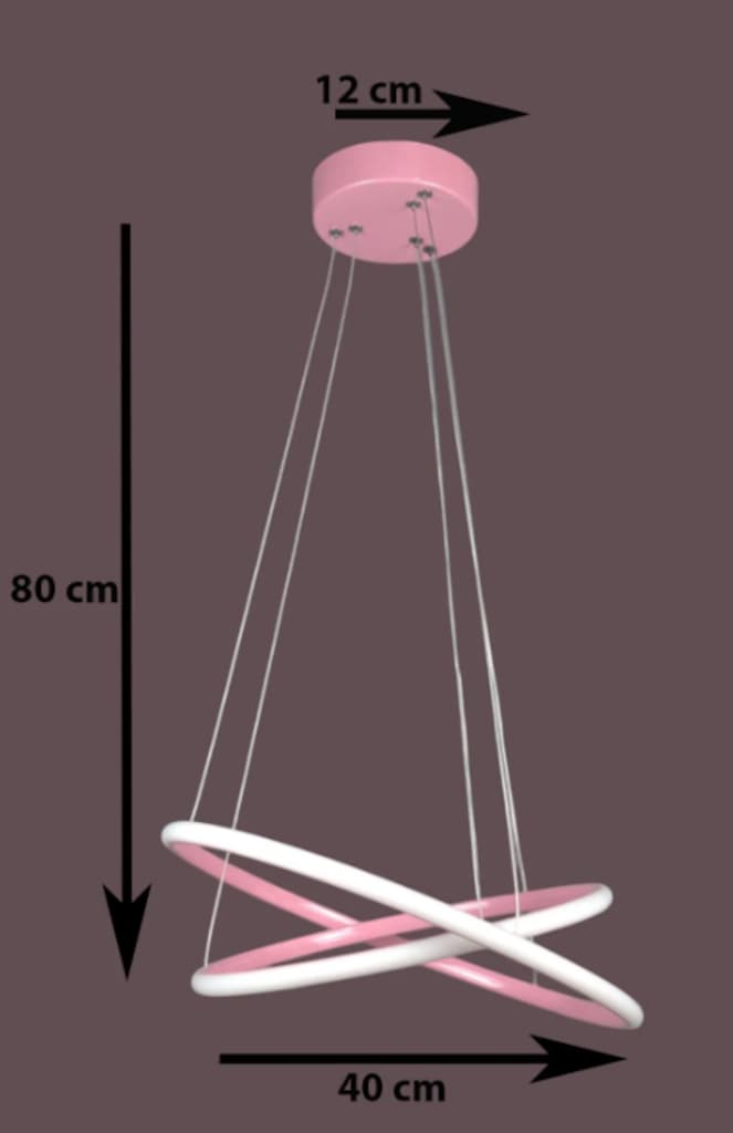 SARKIT LED AVİZE,LED AVİZE,AVİZE,PEMBE LED AVİZE,SARKIT AVİZE,LED - 2