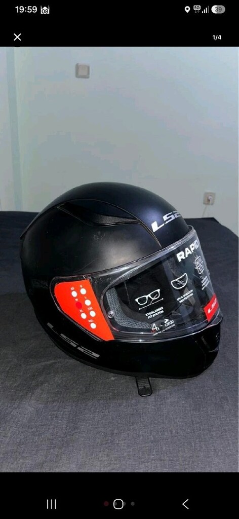 LS2 Rapid 2 Mat Siyah Full Face Motosiklet Kaskı - 2