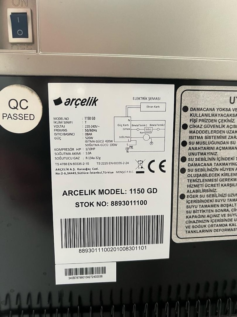 Arçelik / Gizli Damacanalı Sıcak Soğuk Su Sebili - 5