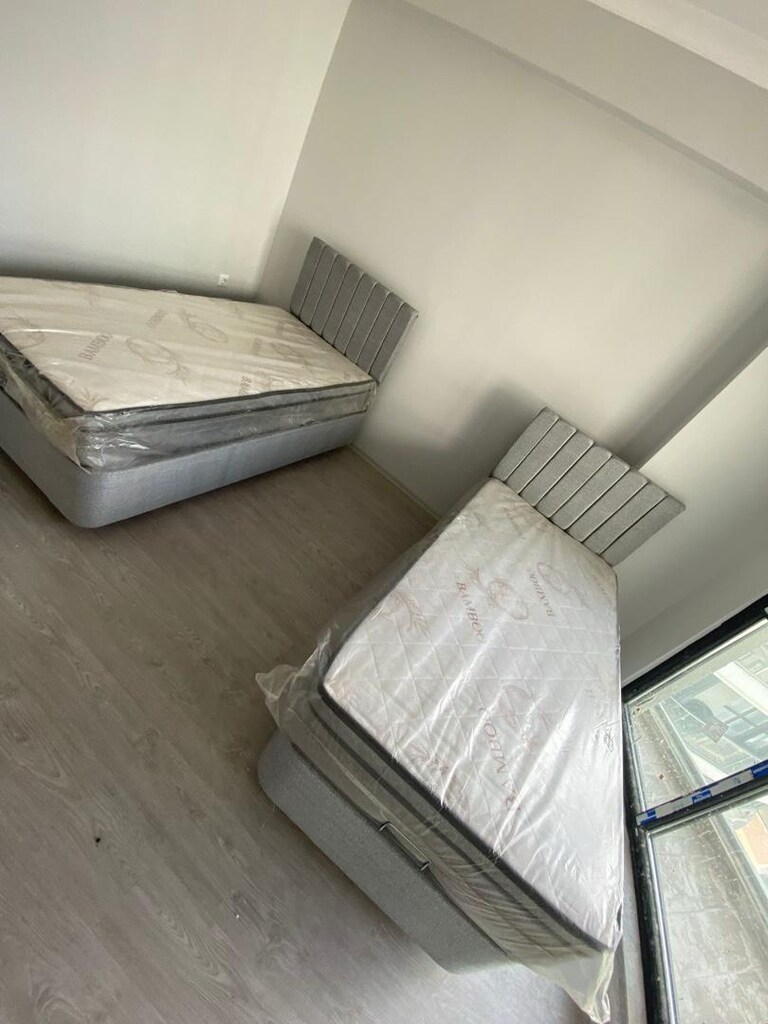 sıfır ürün tek kişilik baza başlık petli yatak - 6