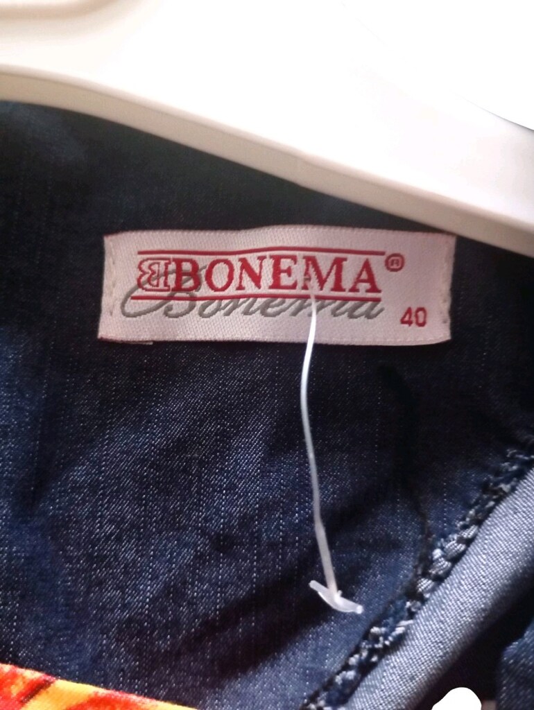BONEMA ÜSTÜ KOT ÇİÇEKLİ ELBİSE - 3