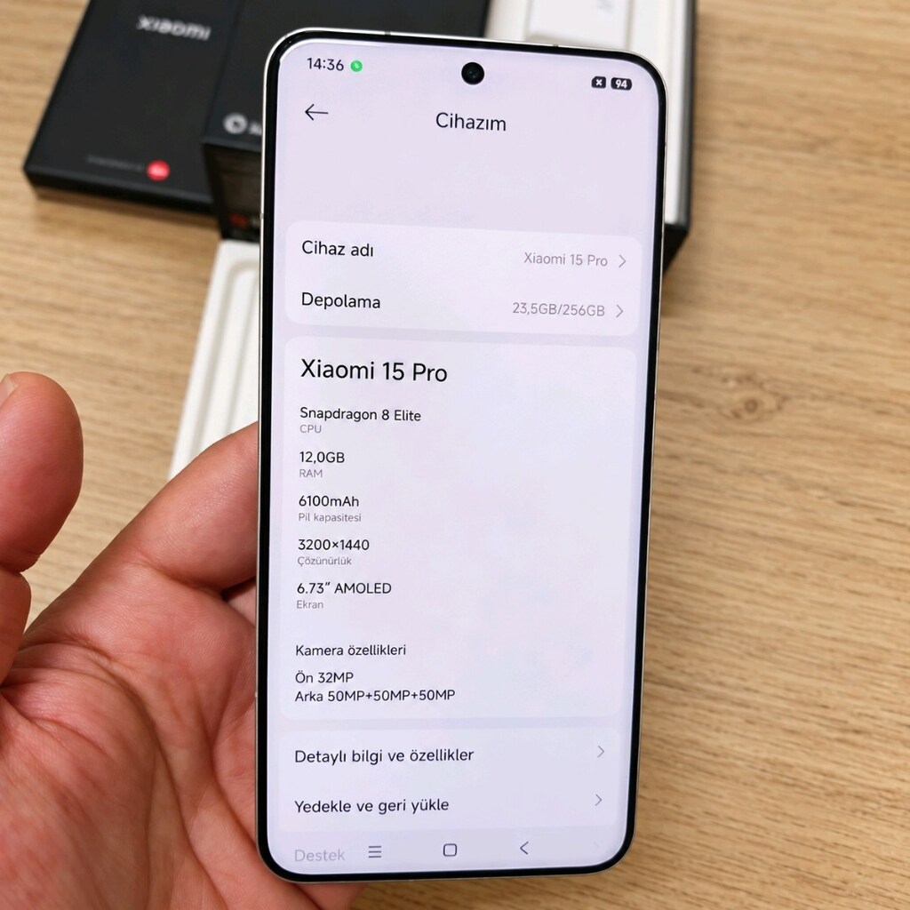 Xiaomi 15 Pro 12+12 RAM 256 GB | Çift Hat Server Kayıtlı | Full Kutulu - 4
