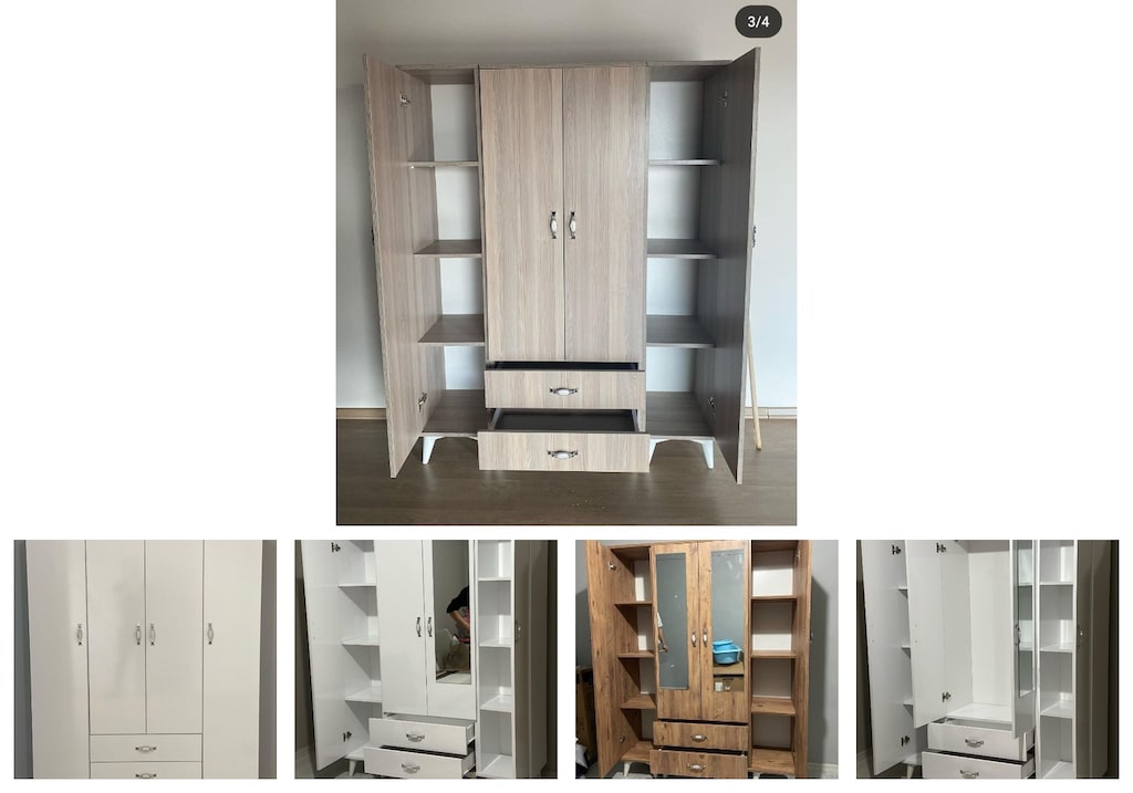 4 kapaklı elbise dolabı ttbsvyqhky - 2