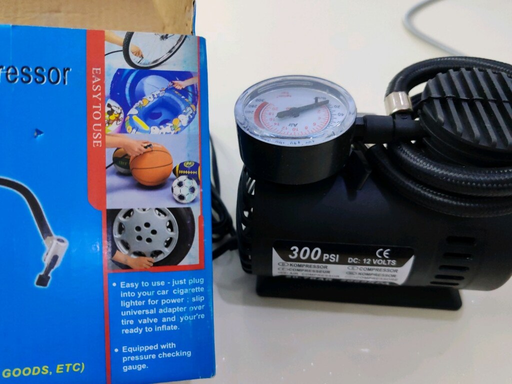 HavaKompresör 12V 300 PSI Kompakt Lastik Basınç Ayarı Güçlü Performans - 3