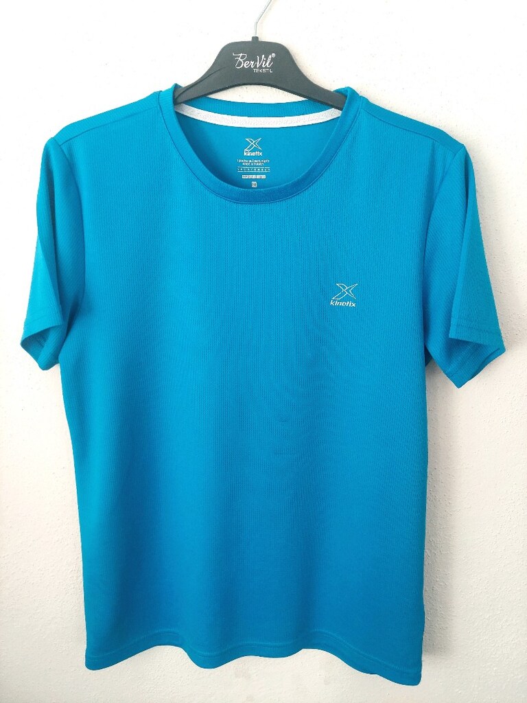 Kinetix X-Cool erkek mavi sporcu tshirt