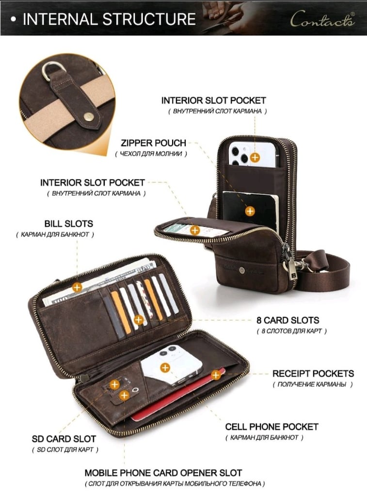 ORIGINAL LEATHER CROSS BELT BAG - 9