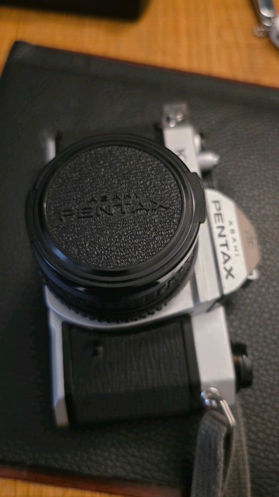 Asahi Pentax K1000 analog 55mm objektifli fotoğraf makinesi - 7