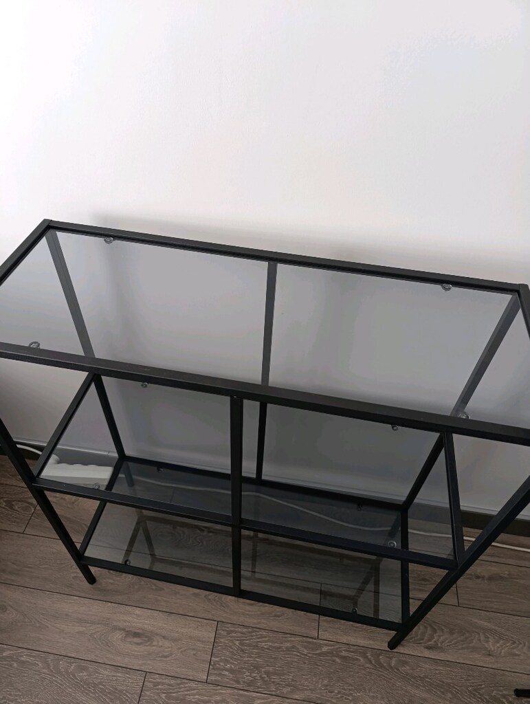 metal ayaklı füme camlı dresuar - 2