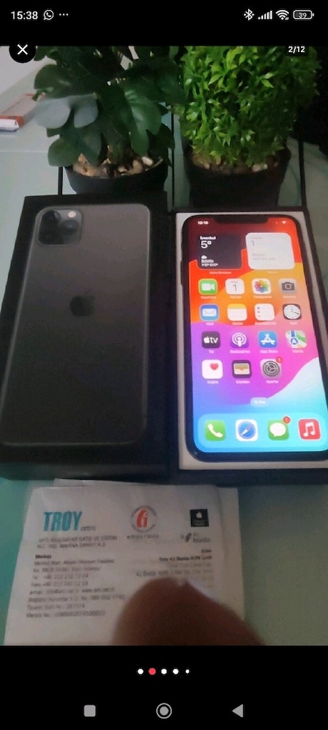 KARTA TAKSİT İPHONE 11 PRO MAX 64 GB PİL 70 ORJİNAL KUTU FATURA MEVCUT - 3
