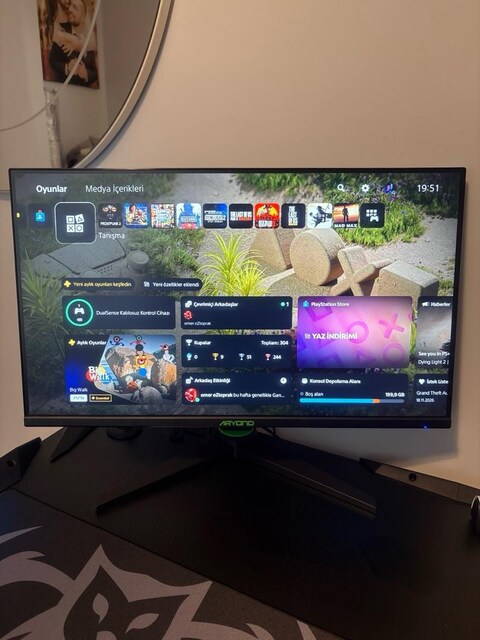 ARYOND A24 V1.1 24" 144Hz 1ms IPS Gaming Monitör | Ümraniye | Kutu Fiş