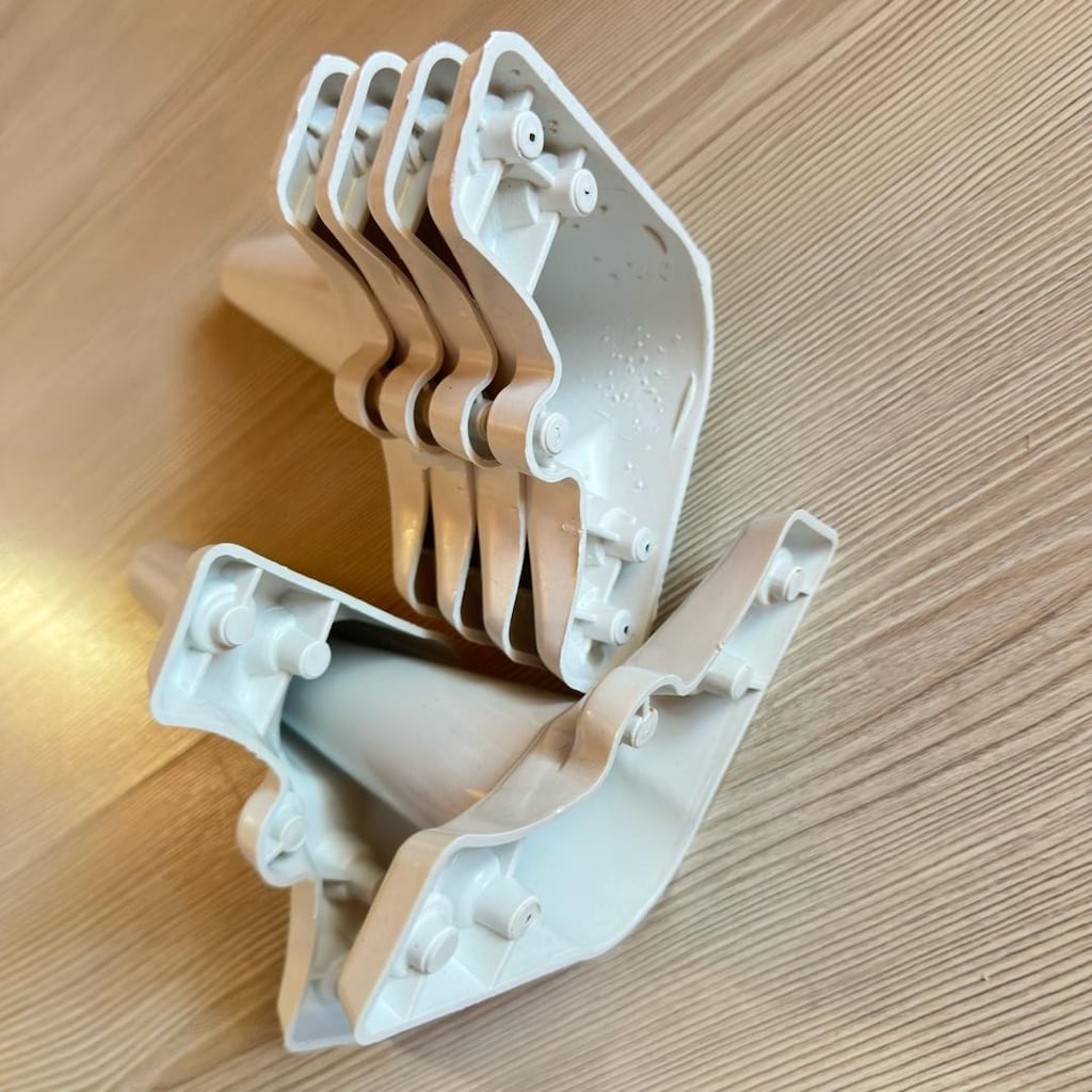 6 Adet Toplu Beyaz Mobilya Ayağı Plastik - 3