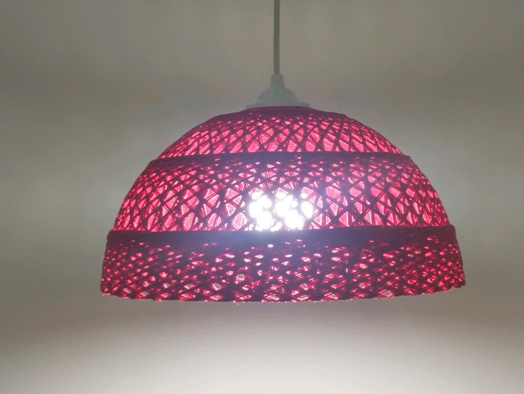 BOHEM SARKIT AVİZE 16*32 cm E27 KIRMIZI - 6