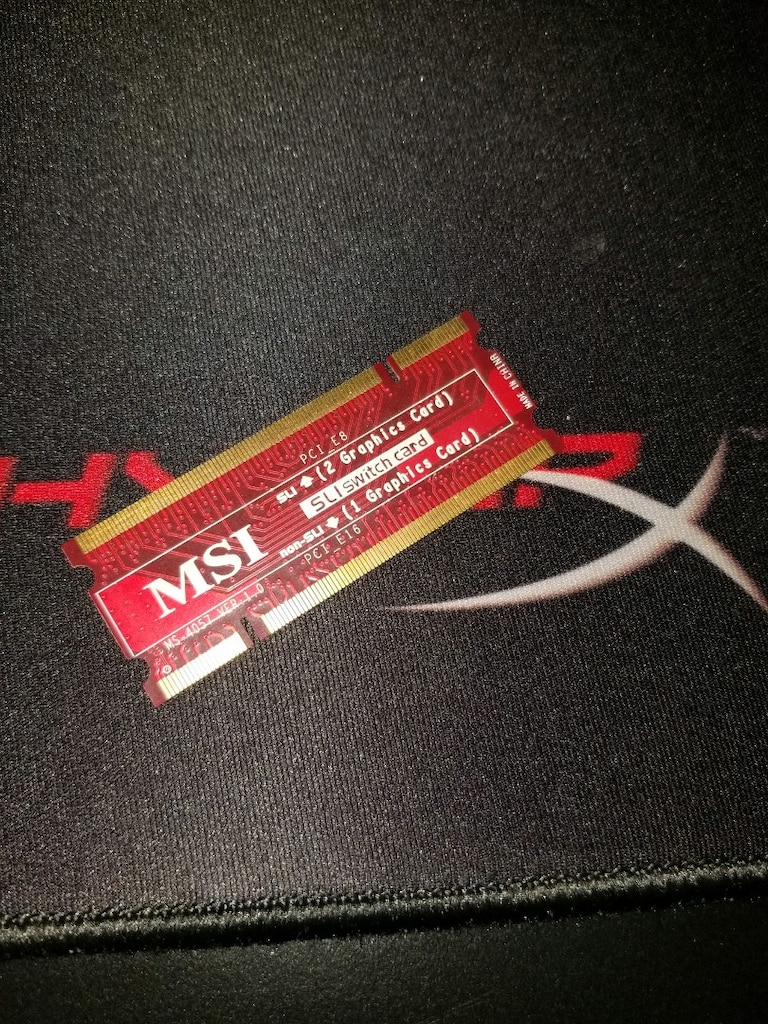 MSI MS-4057 Dual Video Card SLI PCI_E8/non-SLI PCI_E16 Switch Card/Ums - 10