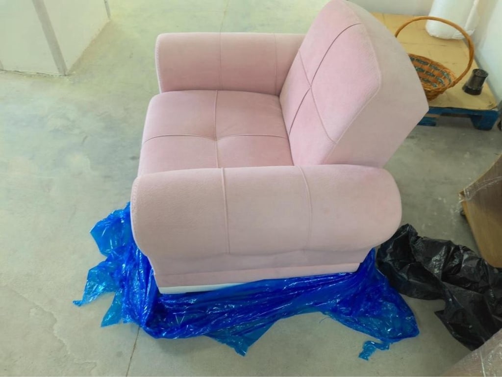 Çok Temiz Pudra Pembe Tekli Koltuk / Geniş Berjer - 4