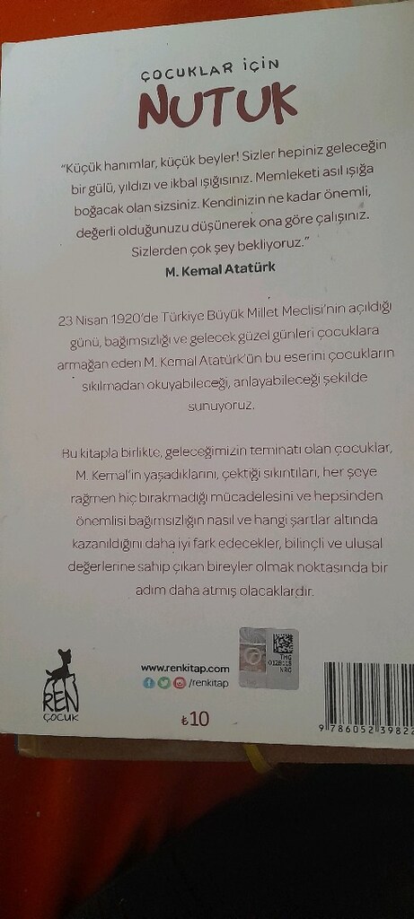 ÇOCUKLAR İÇİN NUTUK, MUSTAFA KEMAL ATATÜRK - 2