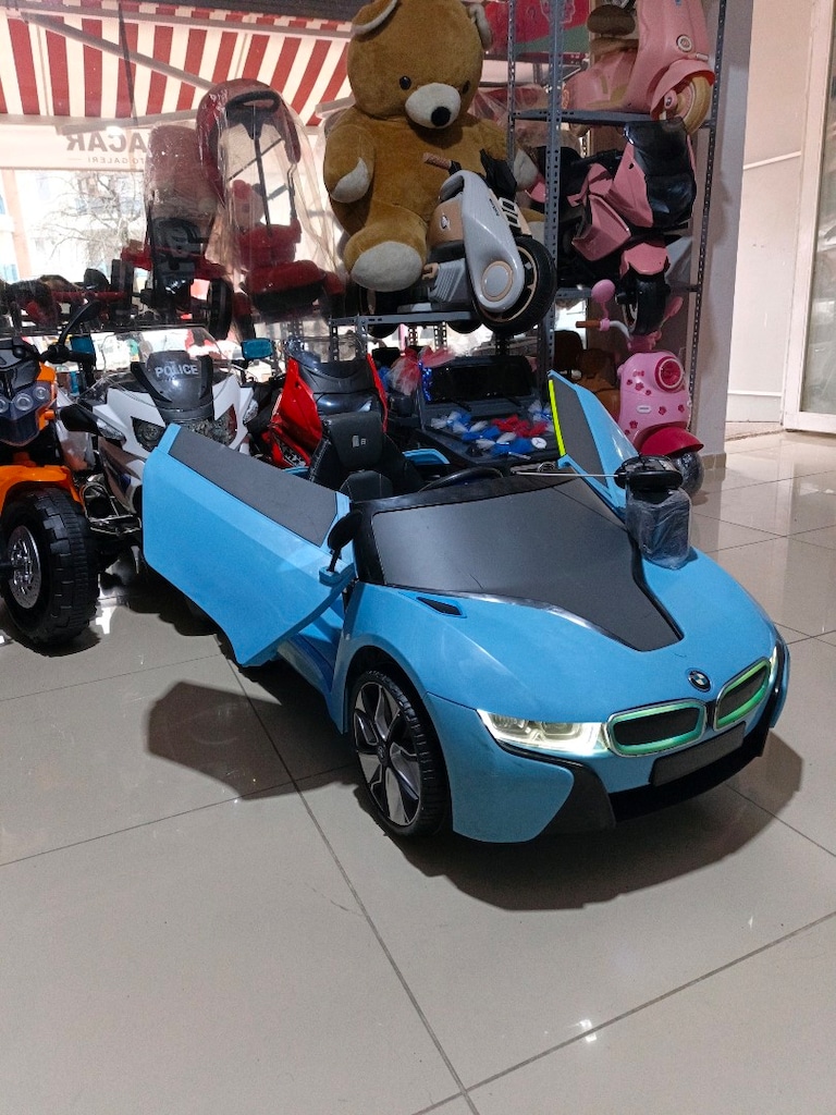 (AnkaCar çocuk oto galeri)3 İLERİ 2 MOTOR BMW KUMANDALI AKÜLÜ ARABA - 6