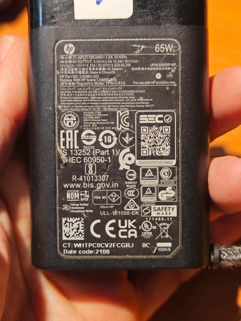 Lenovo Dell HP Type C Adaptör 65W 45W - 7