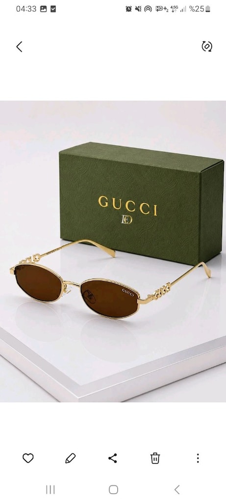 Gucci ithal kadın güneş gözlüğü - 4