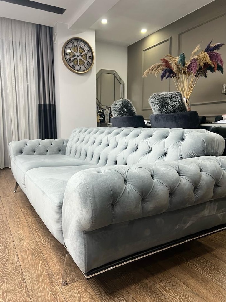 Modern Chesterfield Koltuk Takımı – 2 Koltuk + 2 Berjer - 6