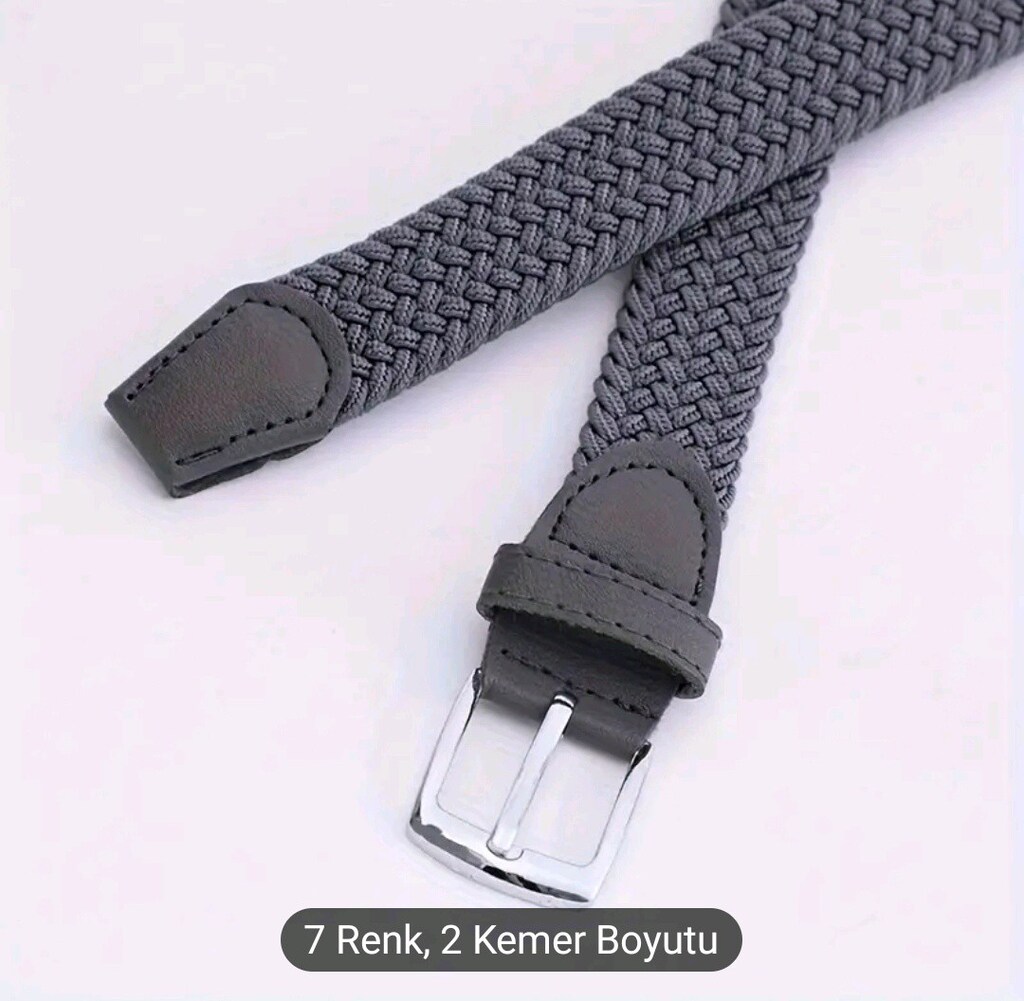 Örme Kemer Bayan İçin( Gıri renk) Esnek kumaş.
