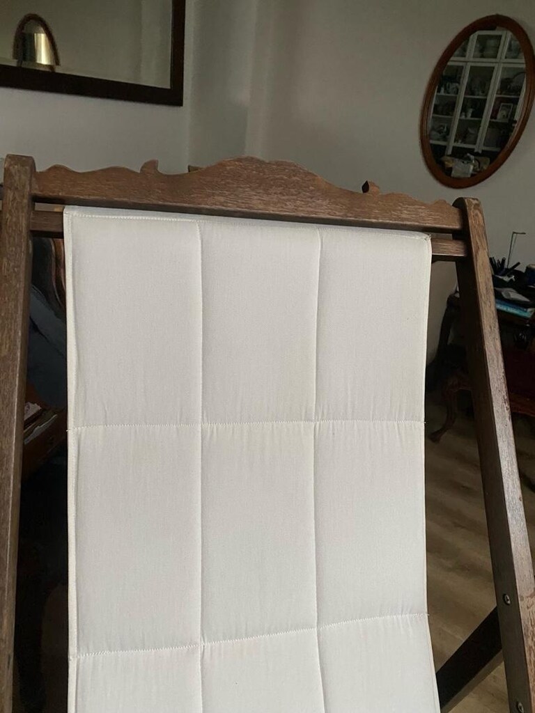 Vintage katlanır ahşap şezlong (2 adet) - 3