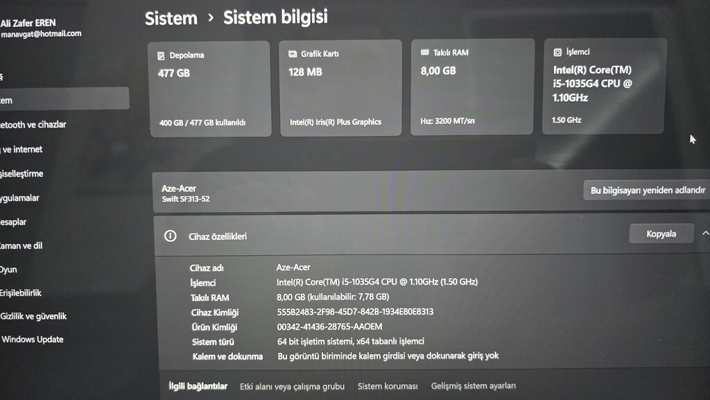 ACER 2K ÇÖZÜNÜRLÜKLÜ ÖZEL LAPTOP - 5