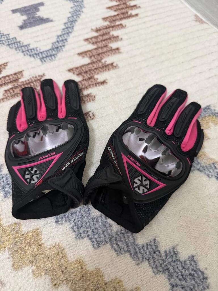 kadın motorcu montu kask eldiven - 6