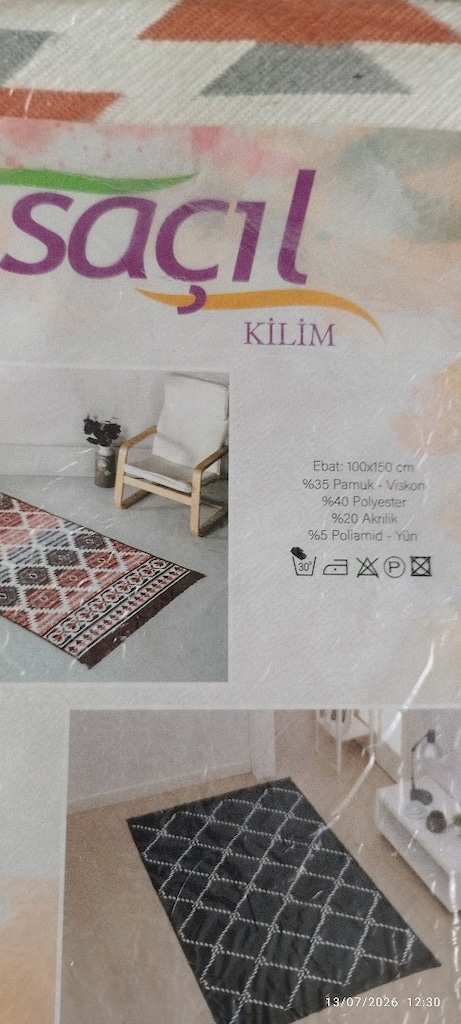 Çift Taraflı Kilim (100 cm x 150 cm) - 8