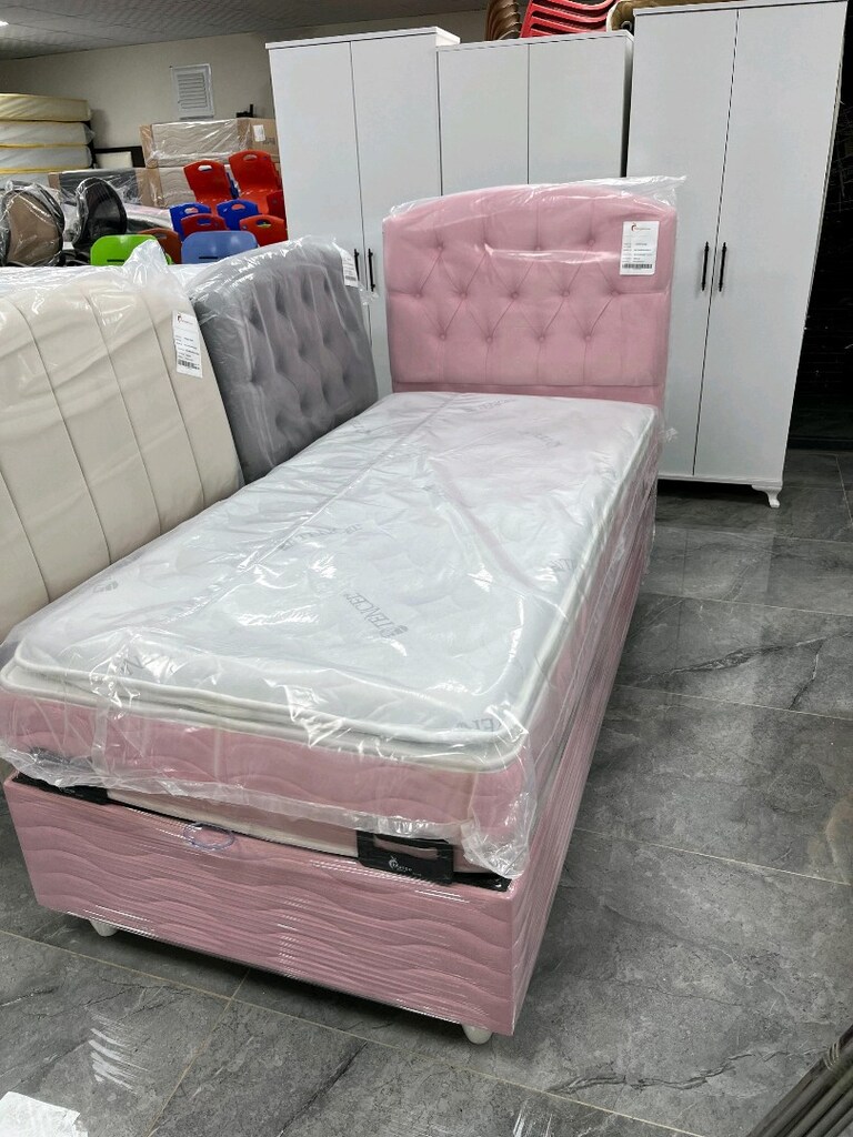 tek kişilik baza başlık yatak Sıfır ürün - 3