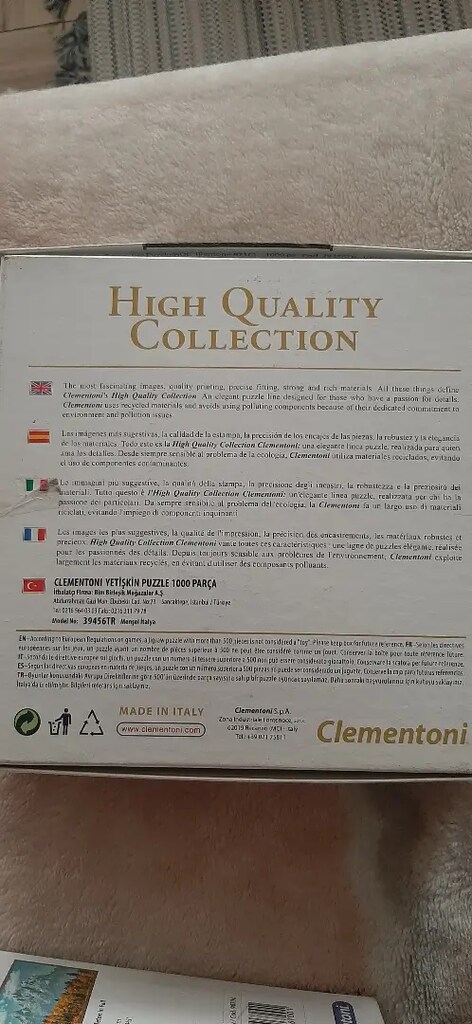 HIGH QUALITY COLLECTION 1000'Lİ PUZZEL CLEMENTONİ ÖLÇÜSÜ: 69X50 - 5