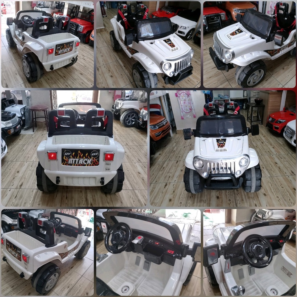 İNCİ AKÜLÜ ARABA 12V KUMANDALI ÇİFT KİŞİLİK JİP USB MP3 - 13