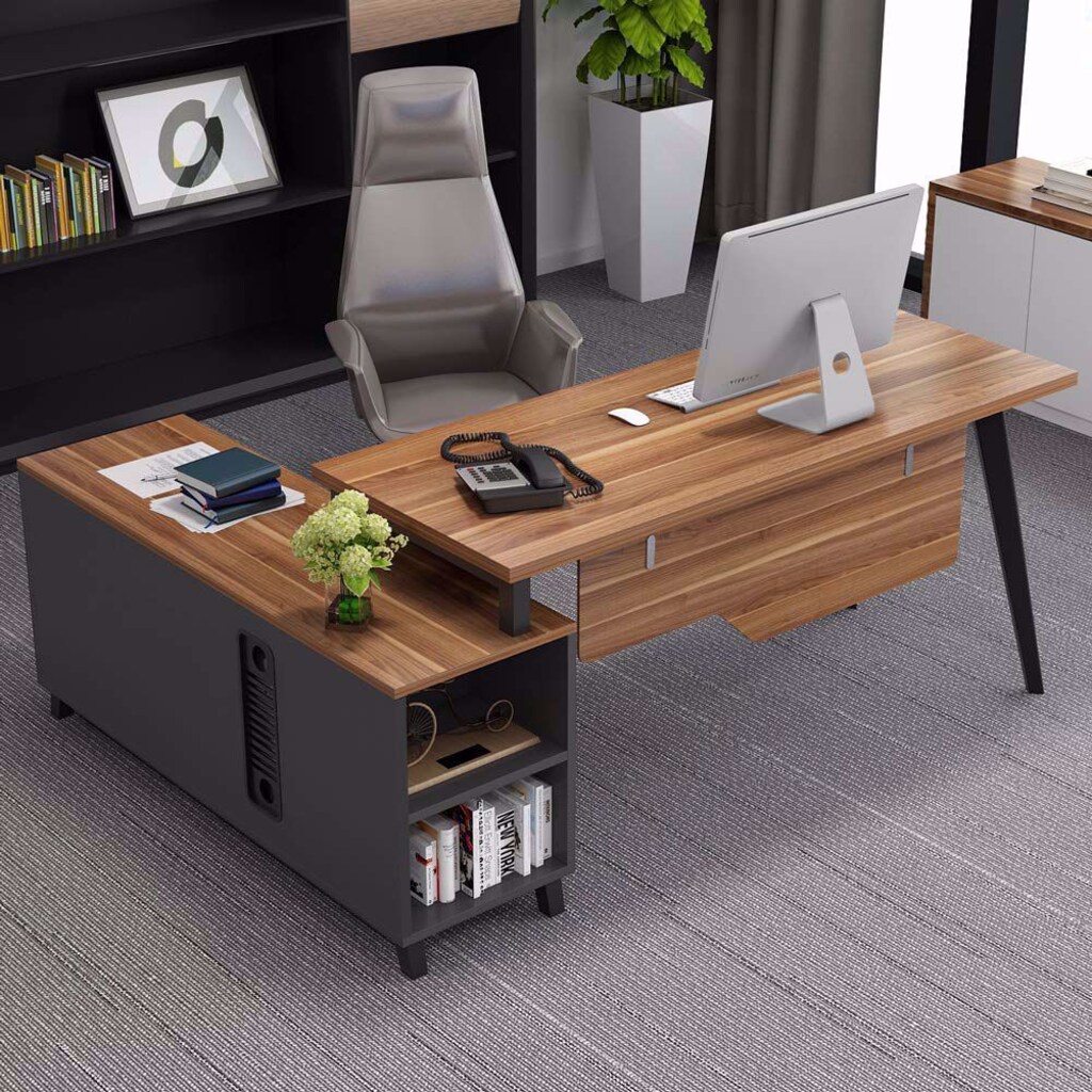 BÜRO MASASI - MEMUR MASASI - ETAJERLİ ÇALIŞMA MASASI / QUİK OFİS - 15