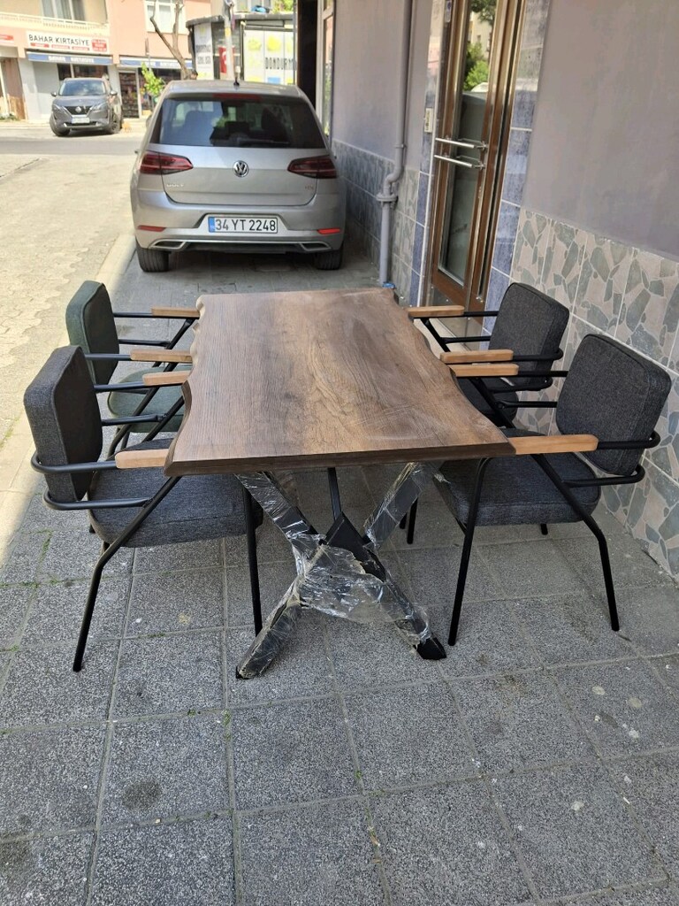 ergo sandalye ceviz görünümlü mdf masa modeli - 4