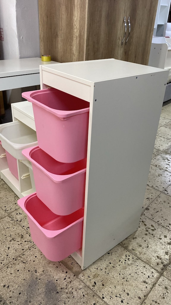 2. EL IKEA TROFAST Basamaklı Oyuncak Dolabı / Saklama Ünitesi - 7