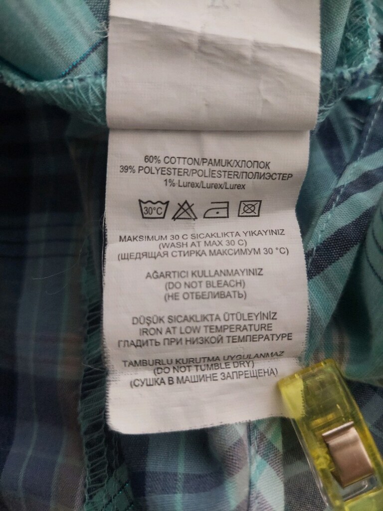 LCW kadın turkuaz Ekose desenli gömlek - 10