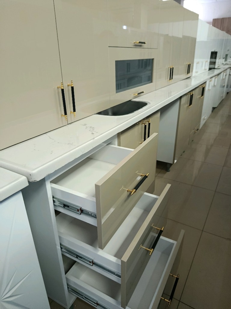 mutfak dolabı mdf highgloss vizon - 3