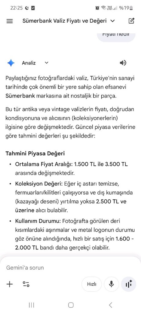 Sümerbank antika bavul. Kaz ayağı desenli. Anahtarı mevcut. - 18