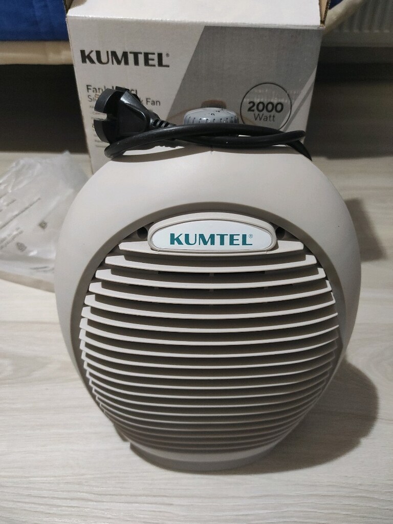 Kumtel Elektrikli Termostatlı Isıtıcı ve Fanlı Soğutucu.
