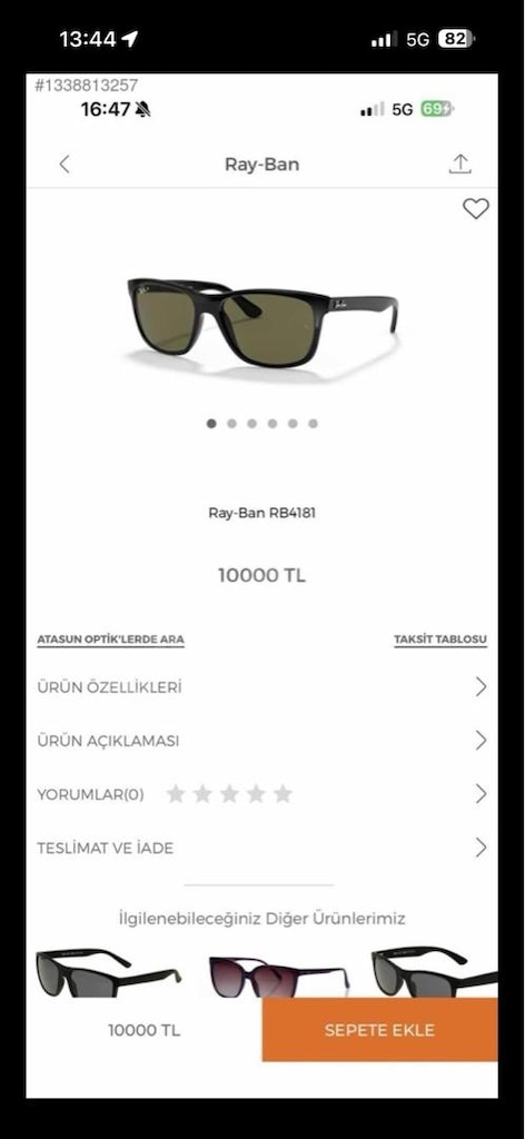 Ray- ban erkek güneş gözlüğü - 4