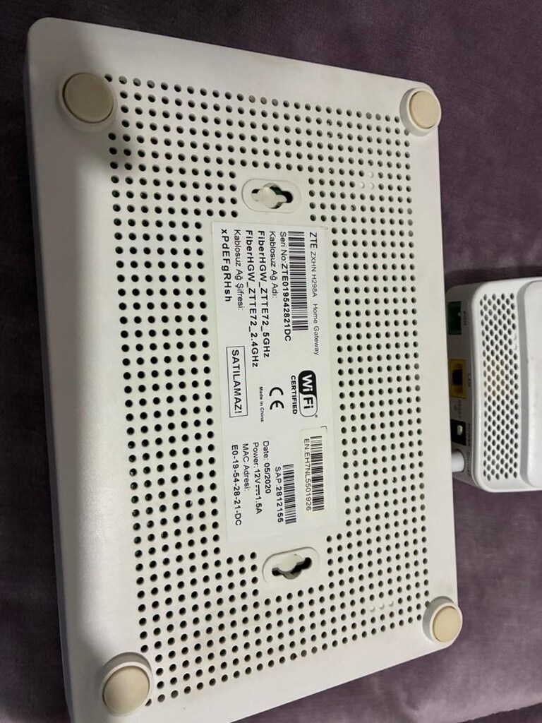 ZTE H298A + Zyxel PMG1005-T20C Fiber Modem / ONT Seti - 2