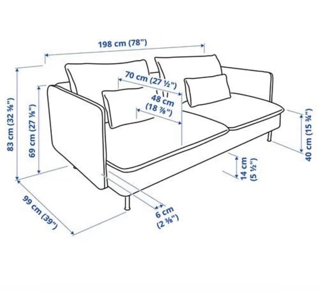 Ikea üçlü koltuk kanape - 3