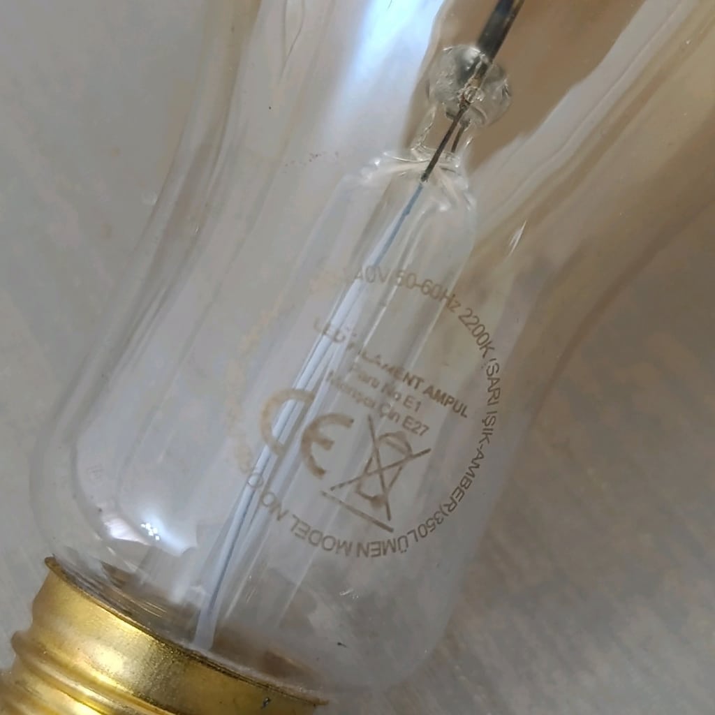 XL Dekoratif Rustik LED Filament Ampu - 4
