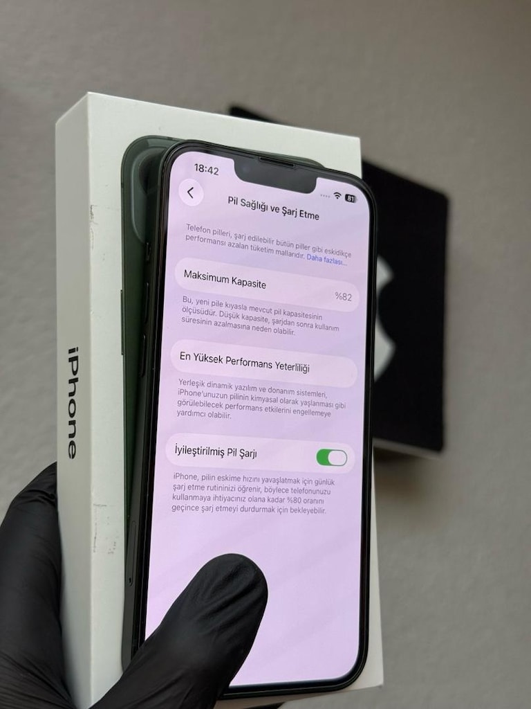 TR İPHONE 13 128GB KUTULU FATURALI KASA KOZMATİK TEMİZ - 5