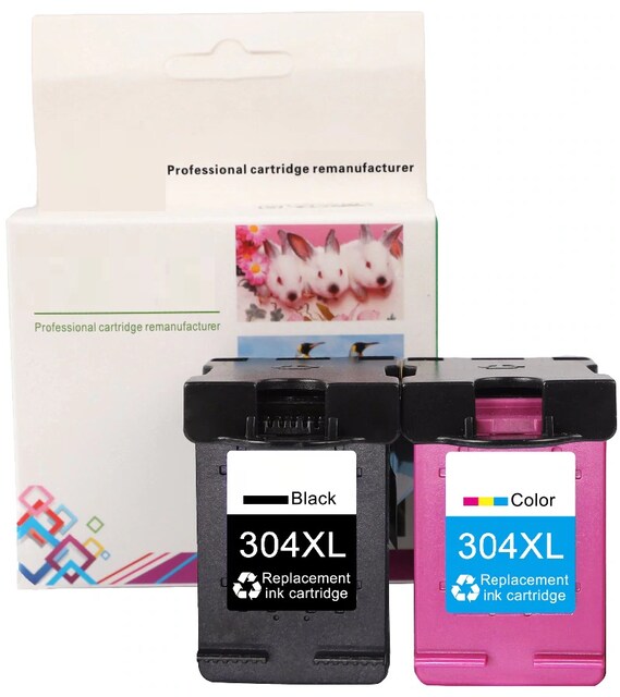 HP 304XL (2620/2622/2630/2632/2633/2634/3720) 1 Takım Muadil Kartuşu